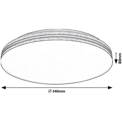 Rabalux - Φωτιστικό οροφής LED LED/18W/230V 4000K διάμετρος 34 cm