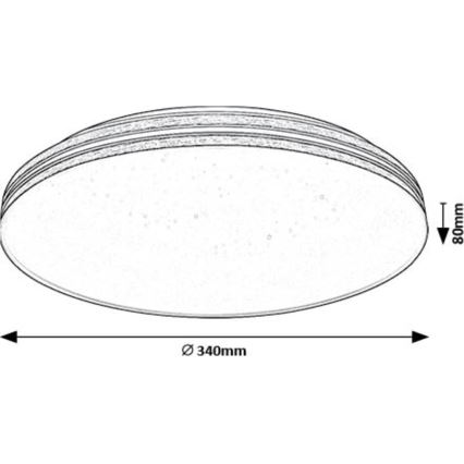 Rabalux - Φωτιστικό οροφής LED LED/18W/230V 3000K διάμετρος 34 cm