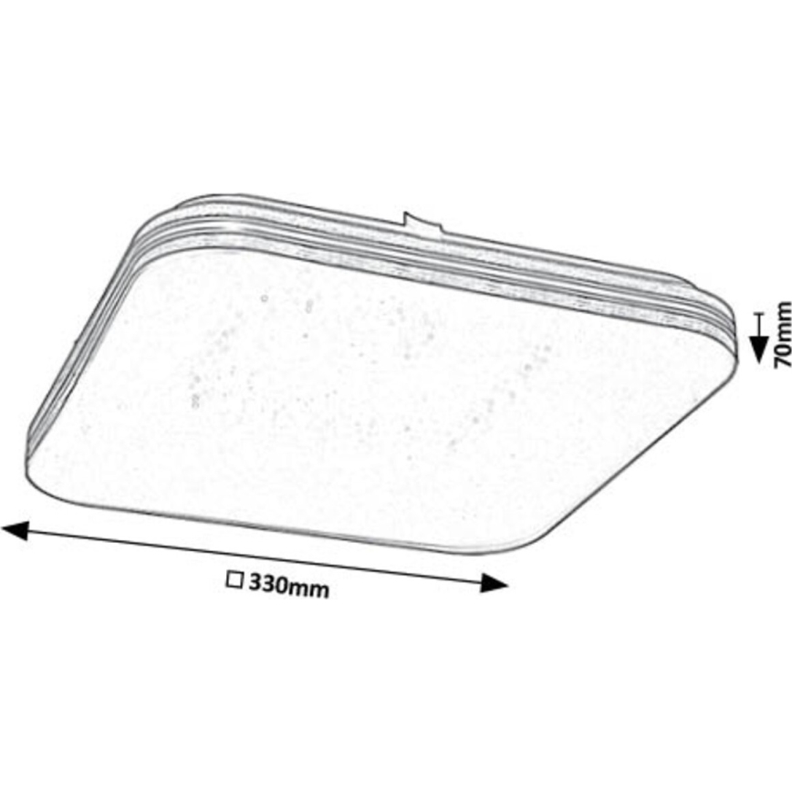 Rabalux - Φωτιστικό οροφής LED LED/18W/230V 3000K 33x33 cm