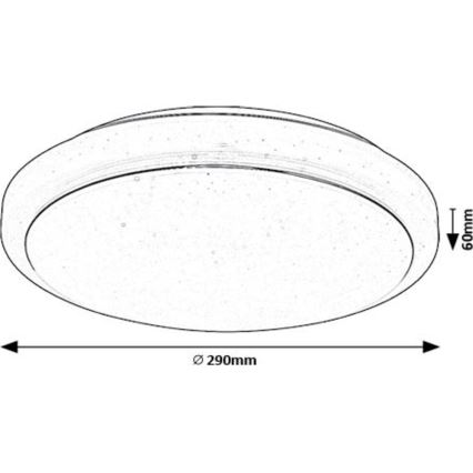 Rabalux - Φωτιστικό οροφής LED LED/12W/230V 3000K διάμετρος 29 cm