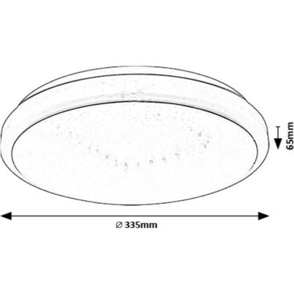 Rabalux - Φωτιστικό οροφής LED LED/18W/230V 3000K διάμετρος 33 cm