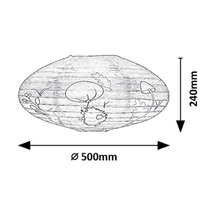 Rabalux - Παιδικό αμπαζούρ για κρεμαστό φωτιστικό οροφής max. 40W διάμετρος 50 cm