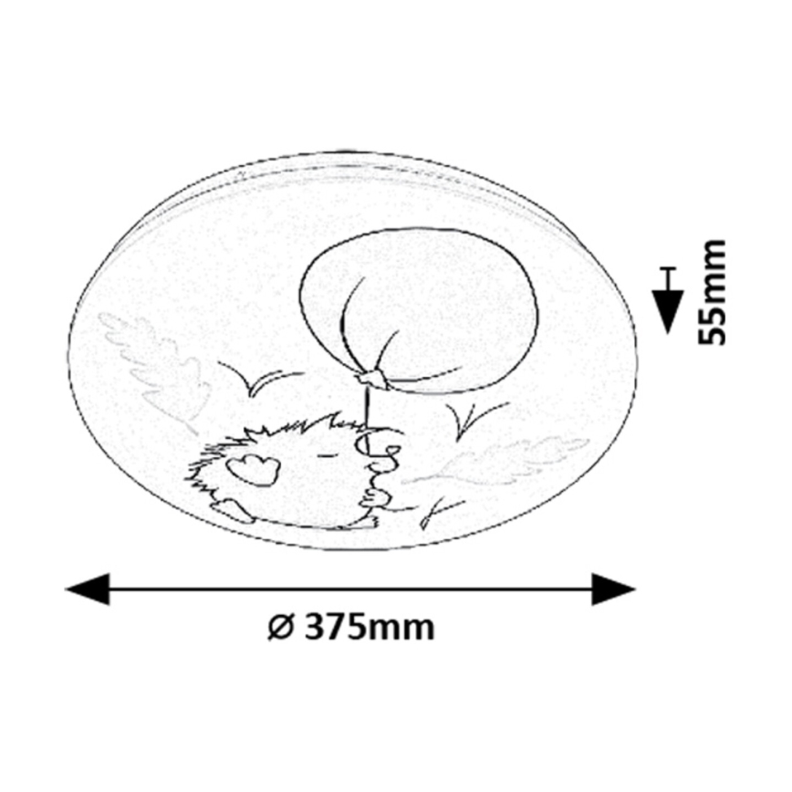 Rabalux - Παιδικό φωτιστικό οροφής LED/24W/230V 3000K διάμ. 37,5 cm