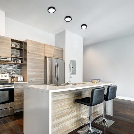 Rabalux - Φωτιστικό οροφής LED LED/7W/230V 4000K διάμετρος 12 cm μαύρο