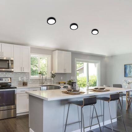 Rabalux - Φωτιστικό οροφής LED LED/15W/230V 4000K διάμετρος 16 cm μαύρο