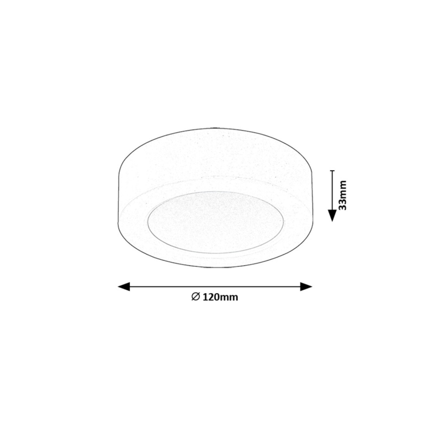 Rabalux - Φωτιστικό οροφής LED LED/7W/230V 3000K διάμετρος 12 cm λευκό