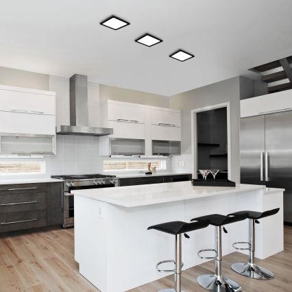 Rabalux - Φωτιστικό οροφής LED LED/24W/230V 3000K 22x22 cm μαύρο