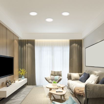 Rabalux - Χωνευτό Φωτιστικό LED LED/3W/230V 3000K διάμετρος 9 cm λευκό
