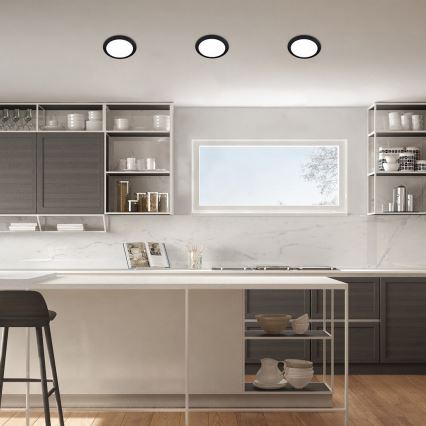 Rabalux - Χωνευτό Φωτιστικό LED LED/6W/230V 3000K διάμετρος 12 cm μαύρο