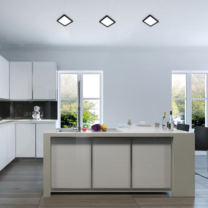 Rabalux - Χωνευτό Φωτιστικό LED LED/3W/230V 9x9 cm μαύρο