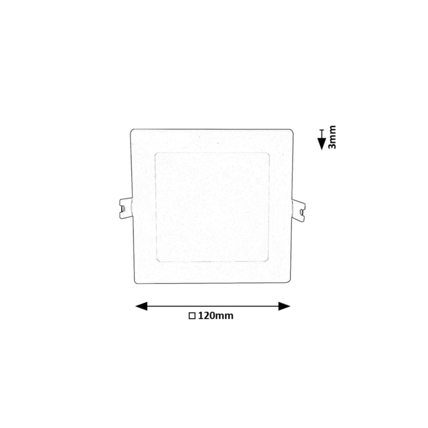 Rabalux - Χωνευτό Φωτιστικό LED LED/6W/230V 12x12 cm λευκό