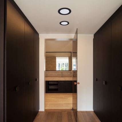 Rabalux - Χωνευτό Φωτιστικό LED LED/18W/230V διάμετρος 22 cm μαύρο