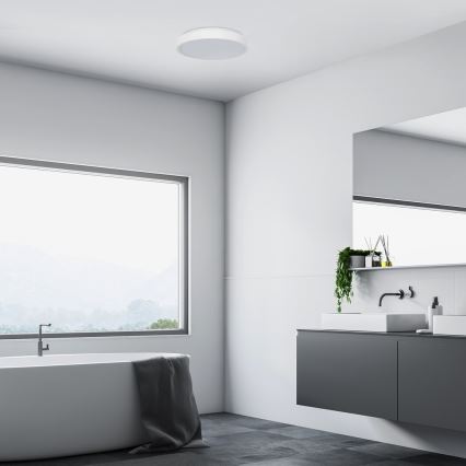 Rabalux - Φωτιστικό οροφής μπάνιου LED LED/36W/230V IP44 4000K διάμετρος 35 cm λευκό