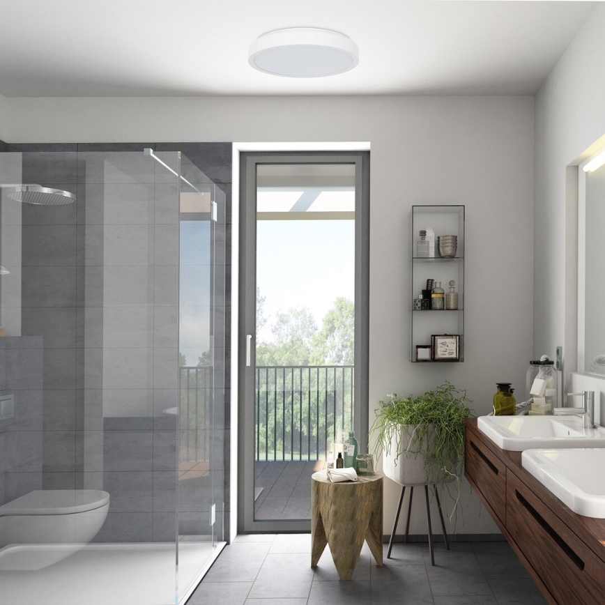 Rabalux - Φωτιστικό οροφής μπάνιου LED LED/48W/230V IP44 4000K διάμετρος 42 cm λευκό