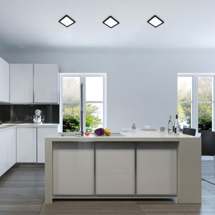 Rabalux - Χωνευτό Φωτιστικό LED LED/3W/230V 9x9 cm μαύρο