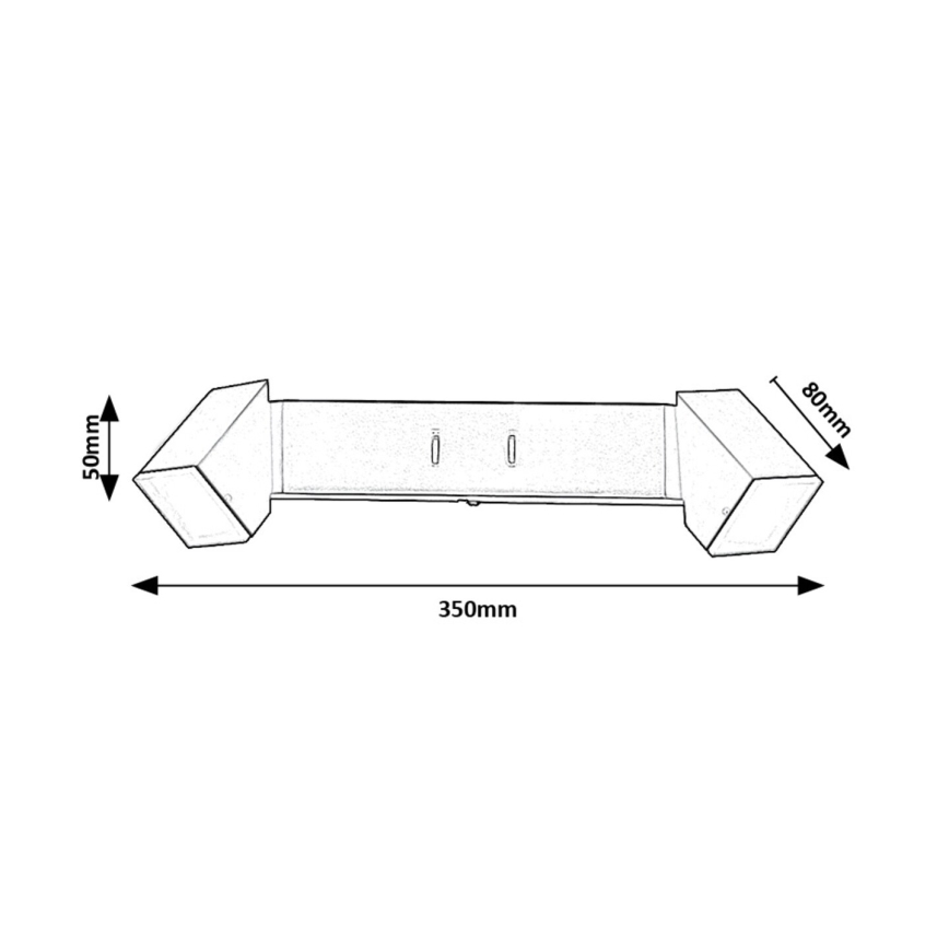 Rabalux - Φωτιστικό τοίχου LED 2xLED/4W/230V 3000K