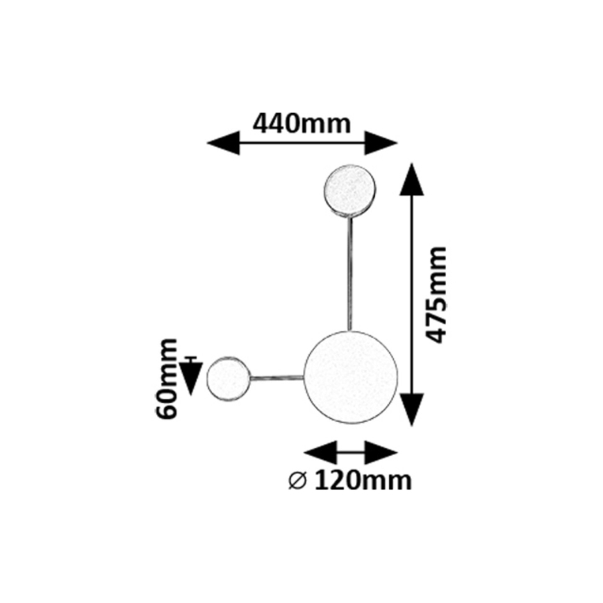 Rabalux - Φωτιστικό τοίχου LED LED/7W/230V 3000K