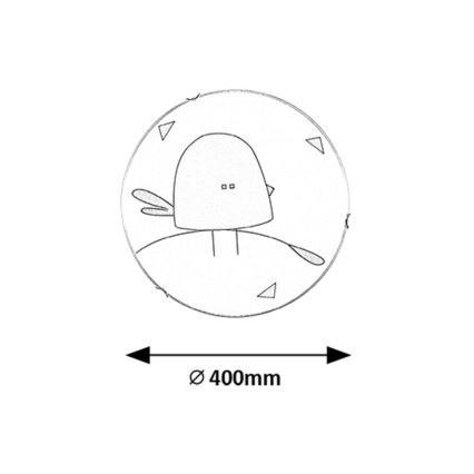 Rabalux - Παιδικό φωτιστικό οροφής 2xE27/60W/230V