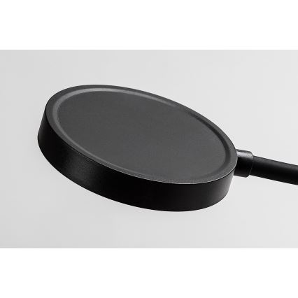 Rabalux - Ρυθμιζόμενο επιτοίχιο φωτιστικό LED/4W/230V με θύρα USB για σύνδεση στην πρίζα 3000/4000/6000K μαύρο