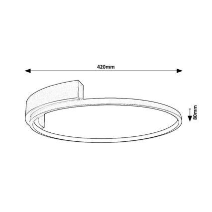 Rabalux - Φωτιστικό οροφής LED LED/23W/230V