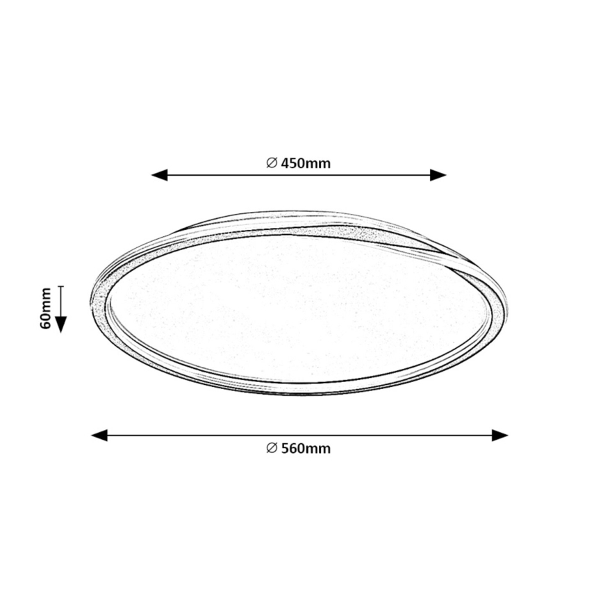 Rabalux - Φωτιστικό οροφής LED LED/40W/230V διάμετρος 56 cm χρυσό