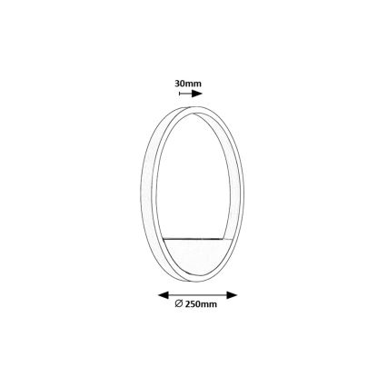 Rabalux - Φωτιστικό τοίχου LED LED/15W/230V