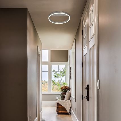 Rabalux - Φωτιστικό οροφής LED, 20W/230V, ματ χρώμιο, διάμ. 40 cm