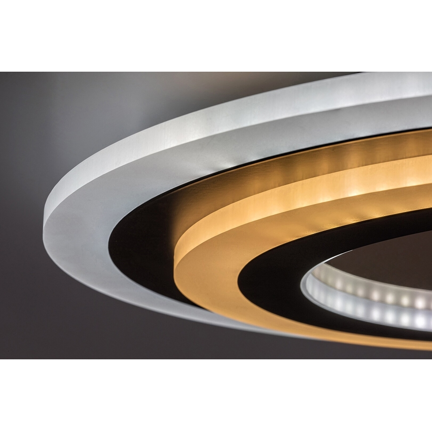 Rabalux - LED Dimmable φωτιστικό οροφής LED/56W/230V 3000/4000/6000K ματ χρώμιο/μαύρο + τηλεχειριστήριο