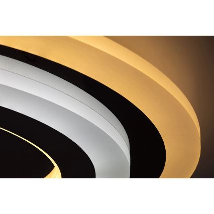 Rabalux - Ρυθμιζόμενο φωτιστικό οροφής LED/56W/230V 3000/4000/6000K ματ χρώμιο + τηλεχειριστήριο διάμ. 45 cm