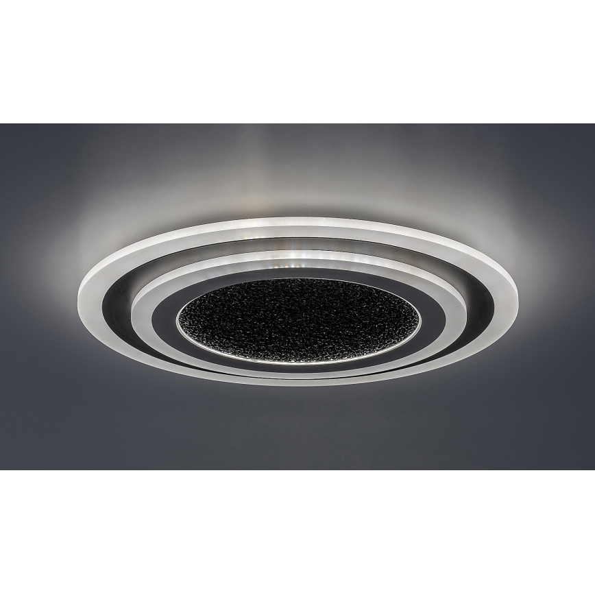 Rabalux - LED Dimmable φωτιστικό οροφής LED/56W/230V 3000/4000/6000K μαύρο + τηλεχειριστήριο
