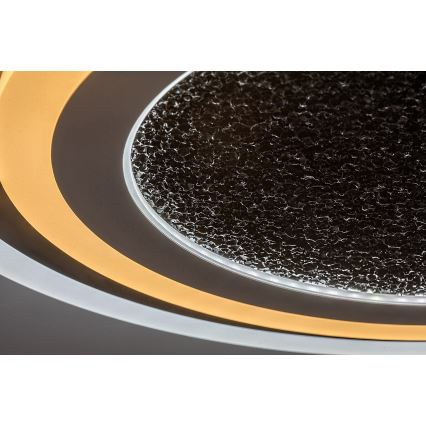 Rabalux - LED Dimmable φωτιστικό οροφής LED/56W/230V 3000/4000/6000K μαύρο + τηλεχειριστήριο