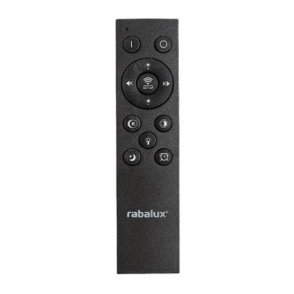 Rabalux - LED Dimmable φωτιστικό οροφής LED/56W/230V 3000/4000/6000K μαύρο + τηλεχειριστήριο