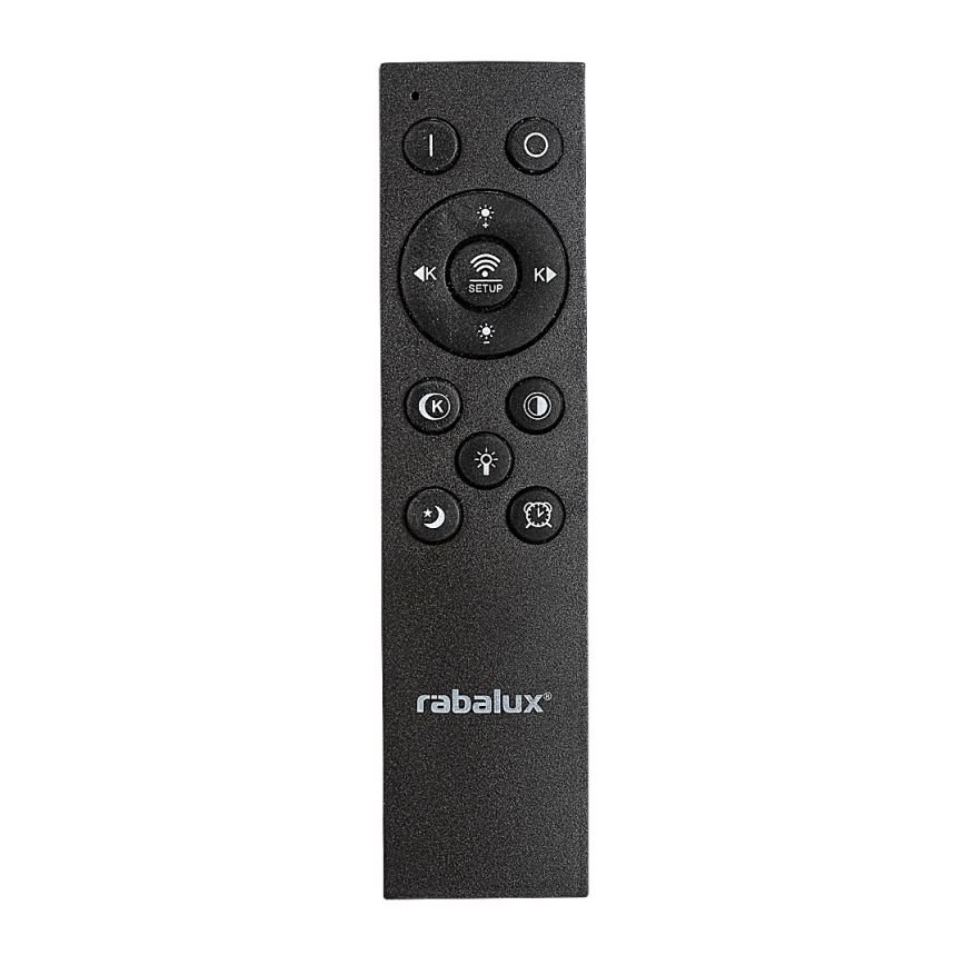 Rabalux - LED Dimmable φωτιστικό οροφής LED/56W/230V 3000/4000/6000K μαύρο + τηλεχειριστήριο