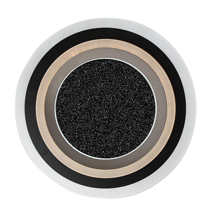 Rabalux - Ρυθμιζόμενο φωτιστικό οροφής LED/56W/230V 3000/4000/6000K, μαύρο, με τηλεχειριστήριο, διάμ. 45 cm