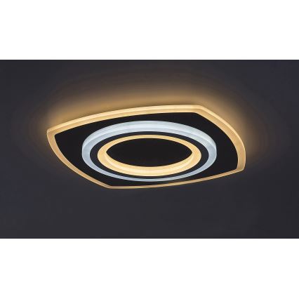 Rabalux - LED Dimmable φωτιστικό οροφής LED/60W/230V 3000/4000/6000K ματ χρώμιο + τηλεχειριστήριο
