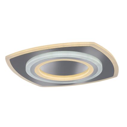 Rabalux - LED Dimmable φωτιστικό οροφής LED/60W/230V 3000/4000/6000K ματ χρώμιο + τηλεχειριστήριο