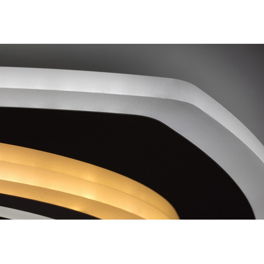 Rabalux - Ρυθμιζόμενο LED φωτιστικό οροφής LED/60W/230V 3000/4000/6000K ματ χρώμιο + τηλεχειριστήριο 48x48 cm