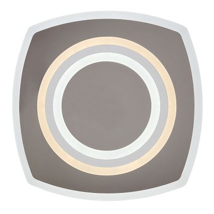 Rabalux - Ρυθμιζόμενο LED φωτιστικό οροφής LED/60W/230V 3000/4000/6000K ματ χρώμιο + τηλεχειριστήριο 48x48 cm