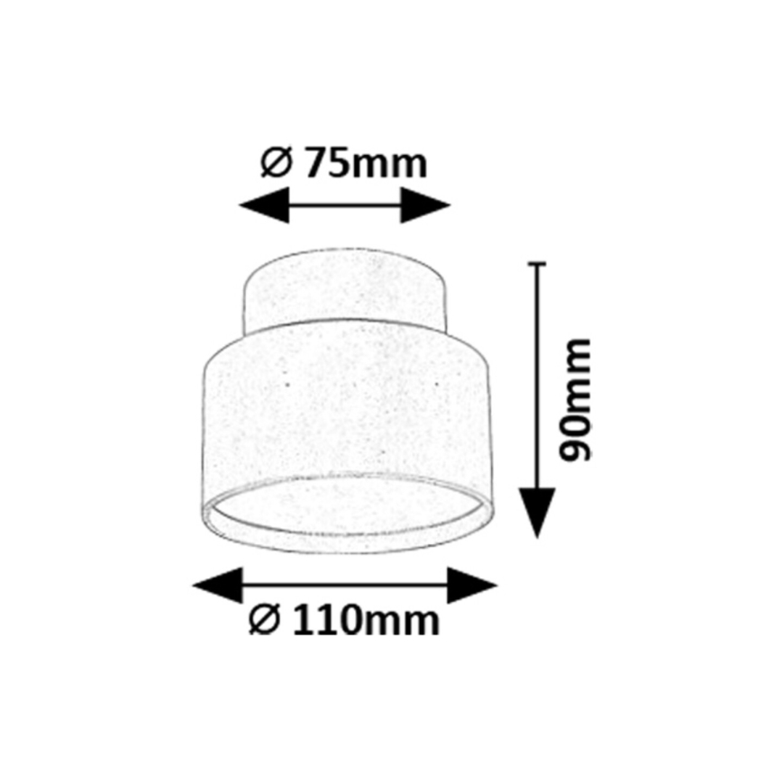 Rabalux - Φωτιστικό οροφής LED LED/16W/230V 3000K μαύρο