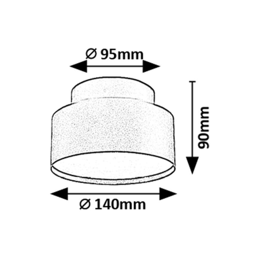 Rabalux - Φωτιστικό οροφής LED LED/24W/230V 3000K μαύρο