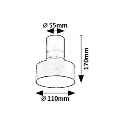 Rabalux - Φωτιστικό οροφής LED LED/10W/230V 3000K μαύρο