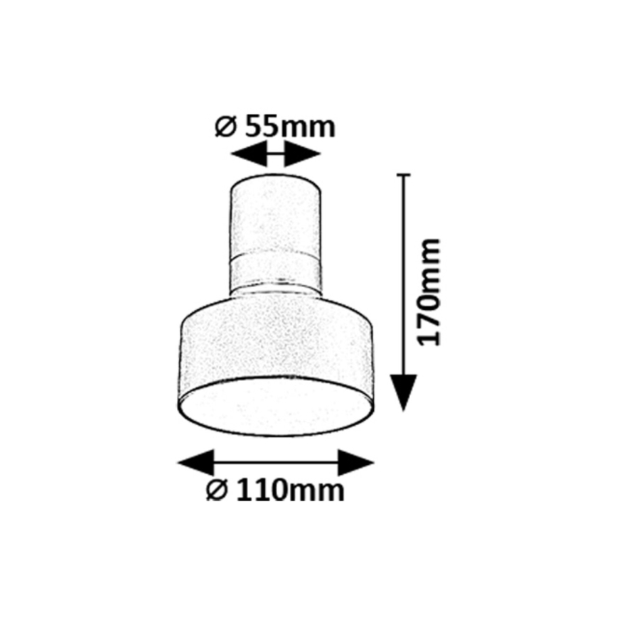 Rabalux - Φωτιστικό οροφής LED LED/10W/230V 3000K μαύρο