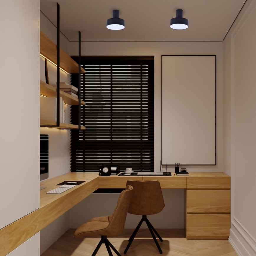 Rabalux - Φωτιστικό οροφής LED 16W/230V 3000K μαύρο Ø 14 εκ.