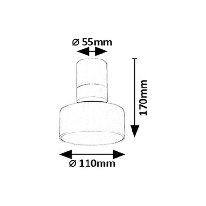 Rabalux - Φωτιστικό οροφής LED, 10W/230V, 3000K, λευκό, διάμ. 11 εκ.