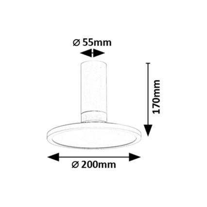 Rabalux - Φωτιστικό οροφής LED 20W 230V 3000K λευκό Ø 20 cm