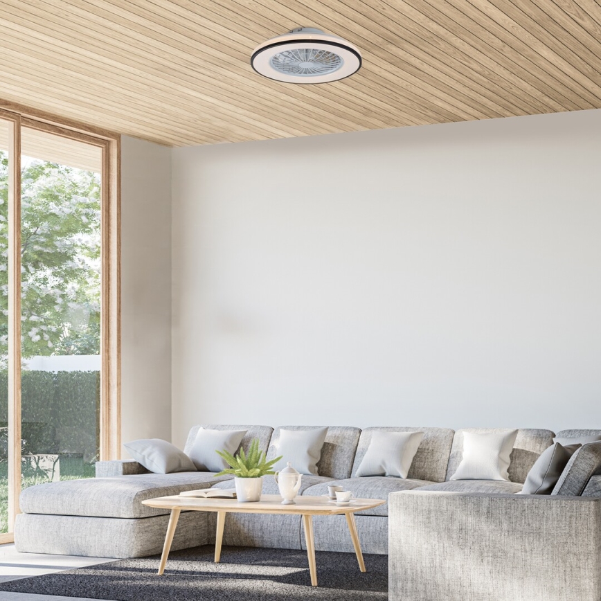 Rabalux - LED Φωτιστικό οροφής dimmable με ανεμιστήρα LED/48W/230V 3000-6500K + τηλεχειριστήριο