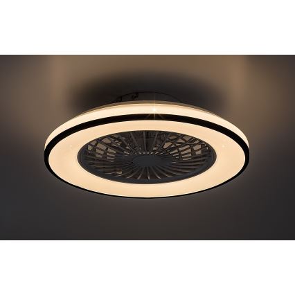 Rabalux - LED Φωτιστικό οροφής dimmable με ανεμιστήρα LED/48W/230V 3000-6500K + τηλεχειριστήριο