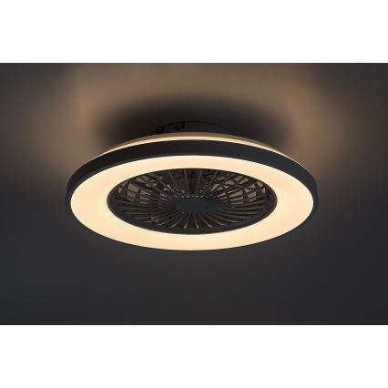 Rabalux - LED Φωτιστικό οροφής dimmable με ανεμιστήρα LED/48W/230V 3000-6500K + τηλεχειριστήριο
