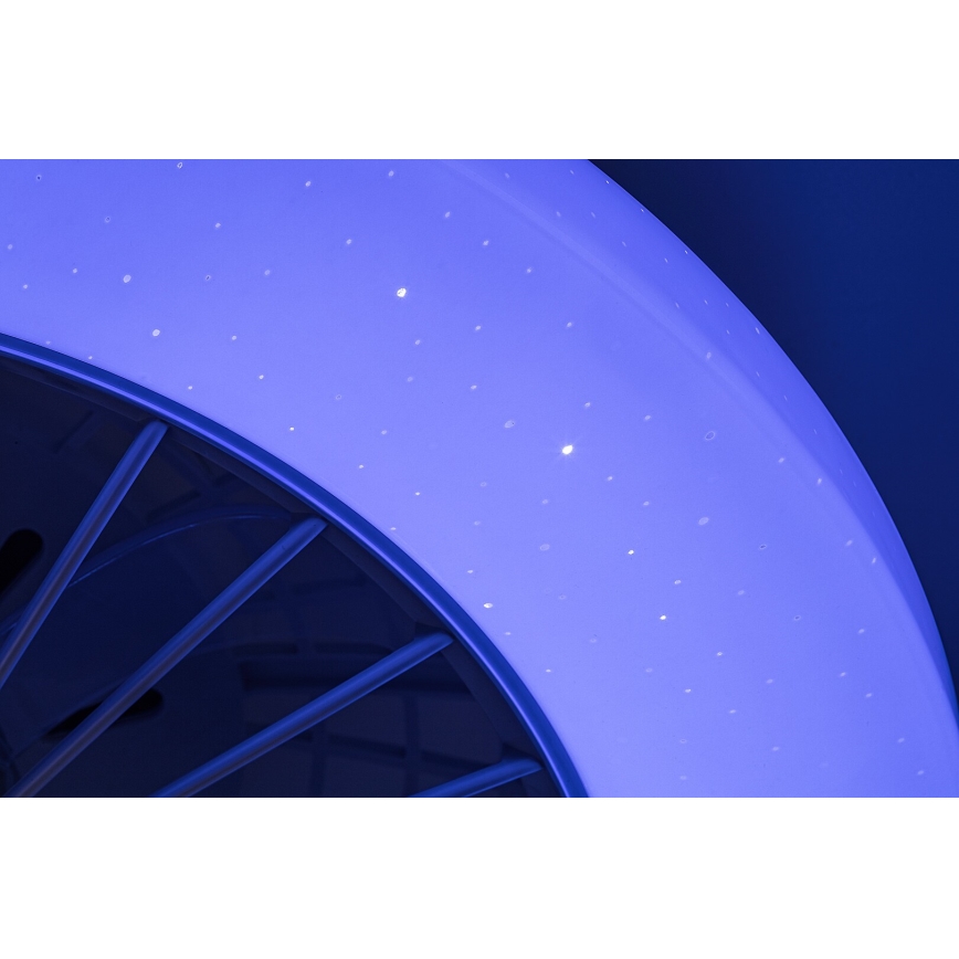 Rabalux - LED RGB Ρυθμιζόμενο φωτιστικό οροφής με ανεμιστήρα LED/48W/230V 3000-6500K + τηλεχειριστήριο