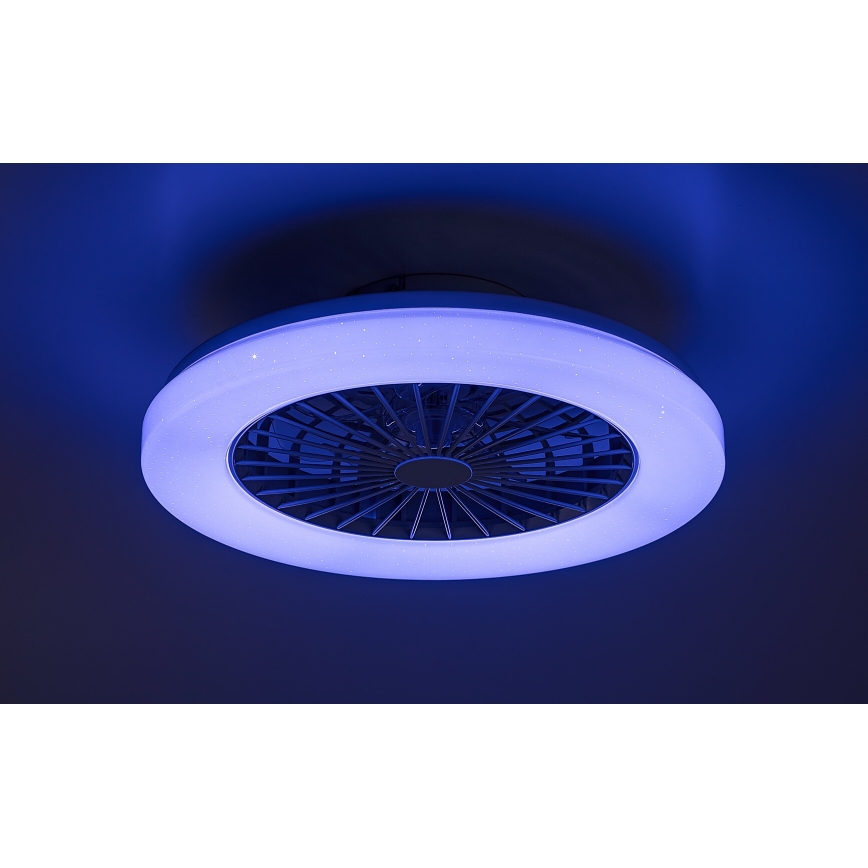 Rabalux - LED RGB Φωτιστικό οροφής dimmable με ανεμιστήρα LED/48W/230V 3000-6500K + τηλεχειριστήριο